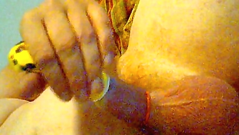 Smoking hot latina's pussy with a toy in her mouth
